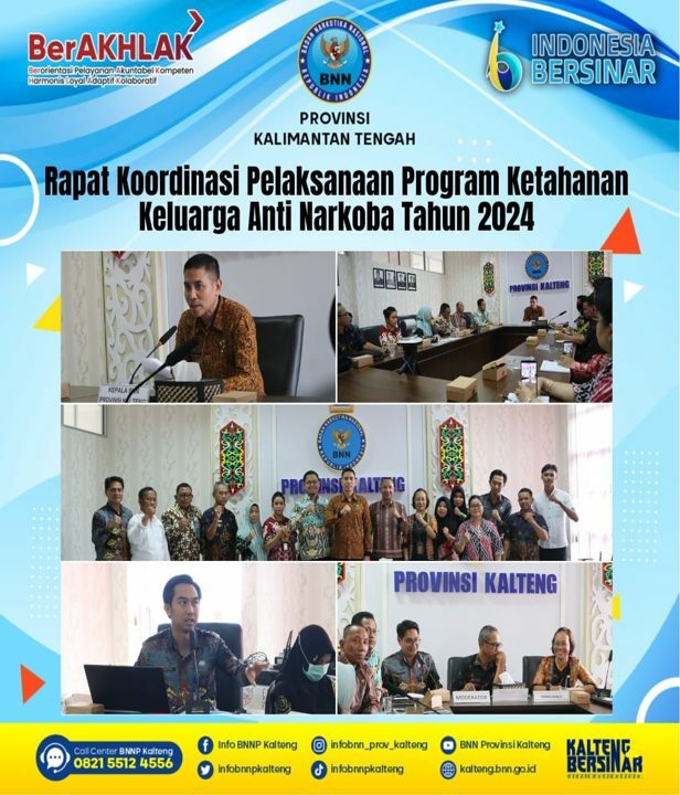Rapat Koordinasi Pelaksanaan Program Ketahanan Keluarga Anti Narkoba Tahun 2024