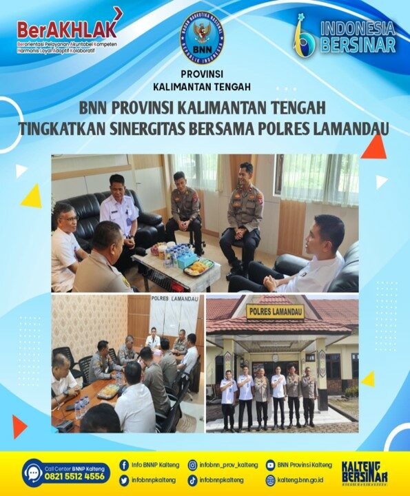 BNN Provinsi Kalimantan Tengah Tingkatkan Sinergitas Bersama Polres Lamandau