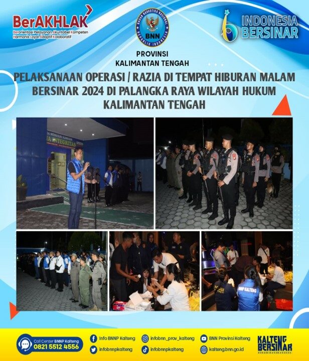 Hasil Pelaksanaan Operasi / Razia pada Tempat Hiburan Malam Bersinar 2024 di Palangka Raya Wilayah Hukum Kalimantan Tengah Hasil Pelaksanaan Operasi / Razia pada Tempat Hiburan Malam Bersinar 2024 di Palangka Raya Wilayah Hukum Kalimantan Tengah