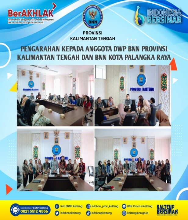Kegiatan Pengarahan Kepada Anggota DWP BNN Provinsi Kalimantan Tengah dan DWP BNN Kota Palangka Raya
