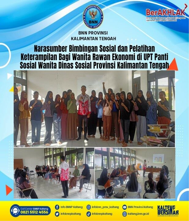 Kegiatan Narasumber Bimbingan Sosial Dan Pelatihan Keterampilan Bagi Wanita Rawan Ekonomi Di UPT Panti Sosial Wanita Dinas Sosial Provinsi Kalimantan Tengah