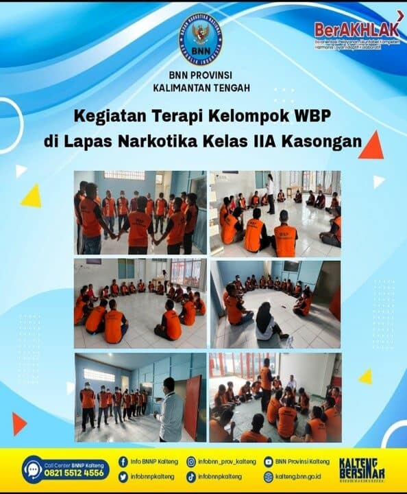 Kegiatan Terapi Kelompok WBP Di Lapas Narkotika Kelas IIa Kasongan