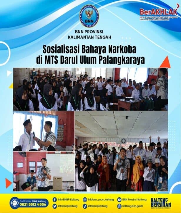 Sosialisasi Bahaya Narkoba Di MTS Darul Ulum Palangkaraya