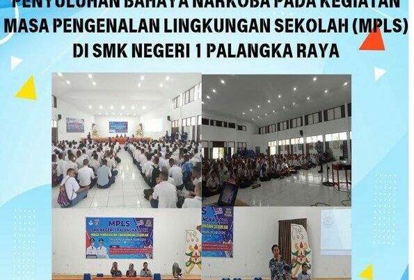 Penyuluhan Bahaya Narkoba Pada Kegiatan Masa Pengenalan Lingkungan Sekolah (MPLS) Di SMK Negeri 1 Palangka Raya