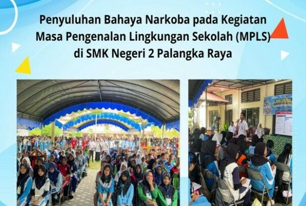 Kegiatan Penyuluhan Bahaya Narkoba Pada Kegiatan Masa Pengenalan Lingkungan Sekolah (MPLS) Di SMK Negeri 2 Palangka Raya