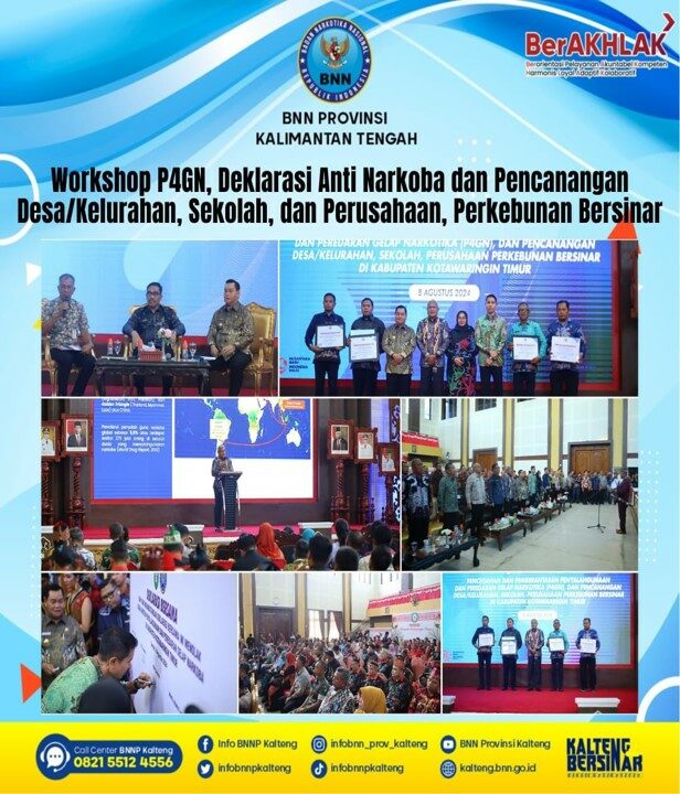 Workshop P4GN , Deklarasi Anti Narkoba dan Pencanangan Desa/Kelurahan, Sekolah, dan Perusahaan, Perkebunan Bersinar