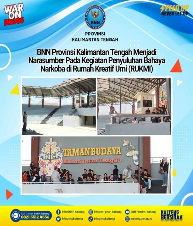 BNN Provinsi Kalimantan Tengah Menjadi Narasumber Pada Kegiatan Penyuluhan Bahaya Narkoba di Rumah Kreatif Umi (RUKMI)