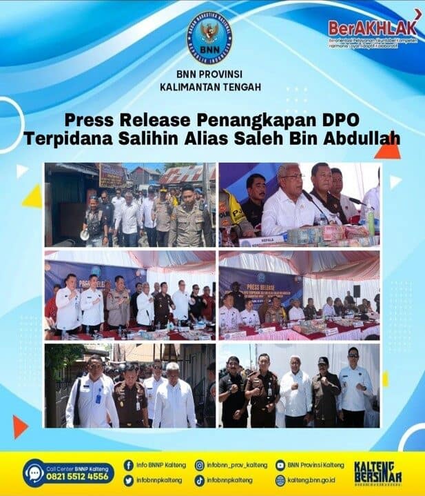 Press Release Penangkapan DPO Terpidana Salihin Alias Saleh Bin Abdullah