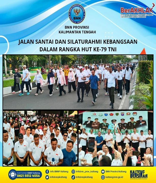 Jalan Santai Dan Silaturahmi Kebangsaan Dalam Rangka HUT KE-79 TNI