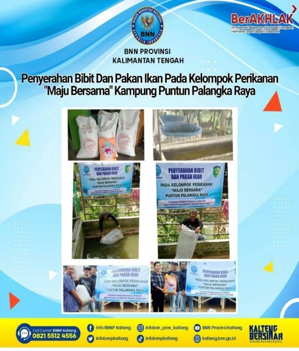 Penyerahan Bibit Dan Pakan Ikan Lele Kepada Kelompok Perikanan Kampung Puntun Kawasan Rawan Narkoba