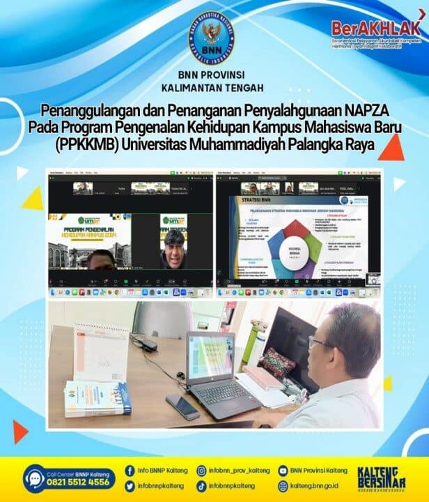 Kegiatan Penanggulangan dan Penanganan Penyalahgunaan Napza Pada Program Pengenalan Kehidupan Kampus Mahasiswa Baru (PPKKMB) Universitas Muhammadiyah Palangka Raya Tahun 2024/2025