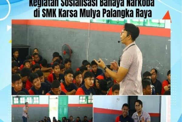 Kegiatan Sosialisasi Bahaya Narkoba di SMK Karsa Mulya Palangka Raya