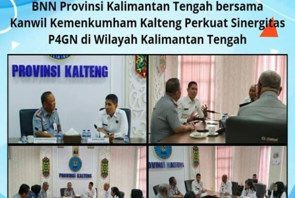 BNN Provinsi Kalimantan Tengah Bersama Kanwil Kemenkumham Kalteng Perkuat Sinergitas P4GN di Wilayah Kalimantan Tengah