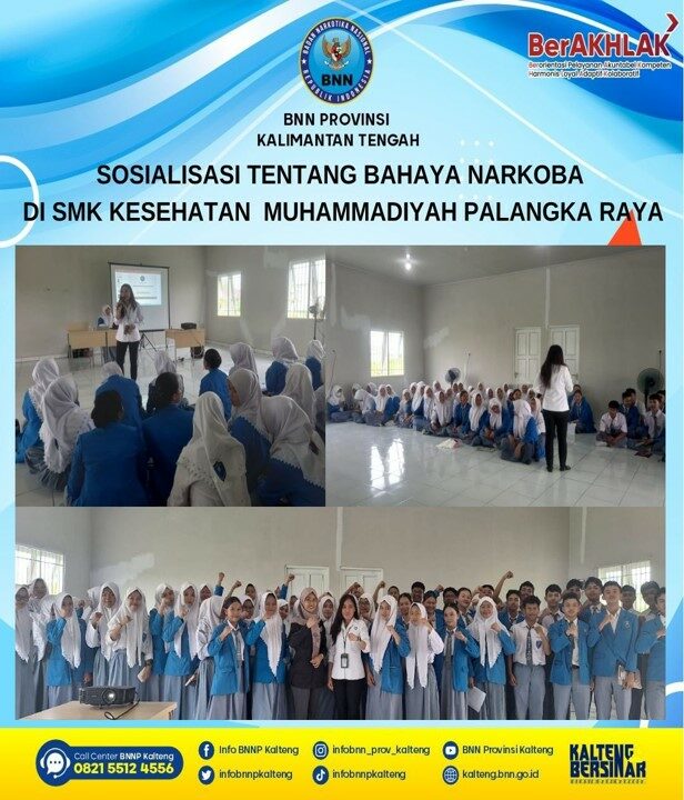 Sosialisasi Tentang Bahaya Narkoba Di SMK Kesehatan Muhammadiyah Palangka Raya