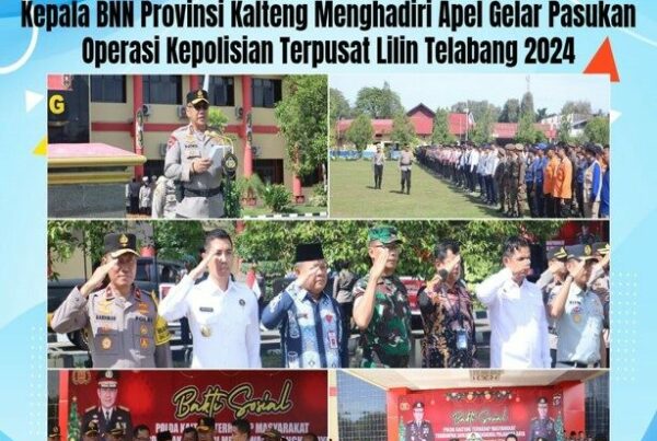 Kepala BNN Provinsi Kalteng Menghadiri Apel Gelar Pasukan Operasi Kepolisian Terpusat Lilin Telabang 2024“