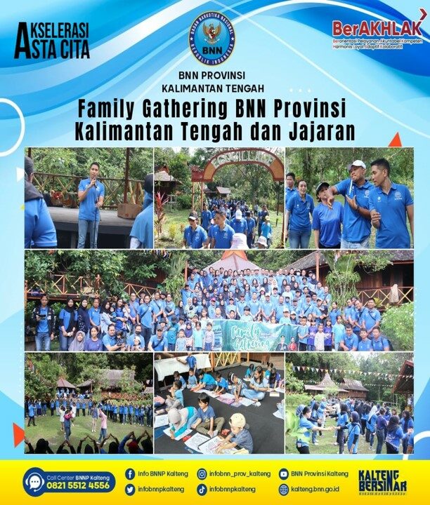 Kegiatan Family Gathering BNN Provinsi Kalimantan Tengah dan Jajaran
