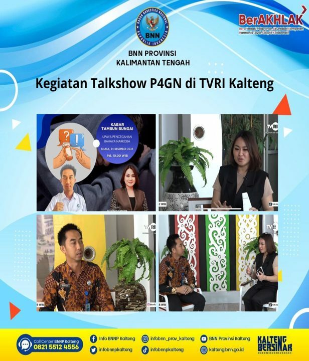 Talkshow P4GN di TVRI Kalteng